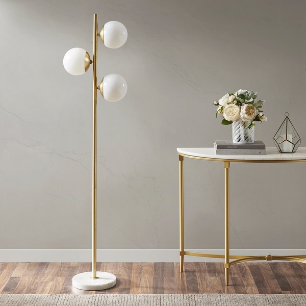 Round bulb floor lamp top
